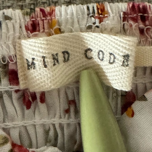 MIND CODE floral corset zipper front with peplum top - Picture 3 of 4